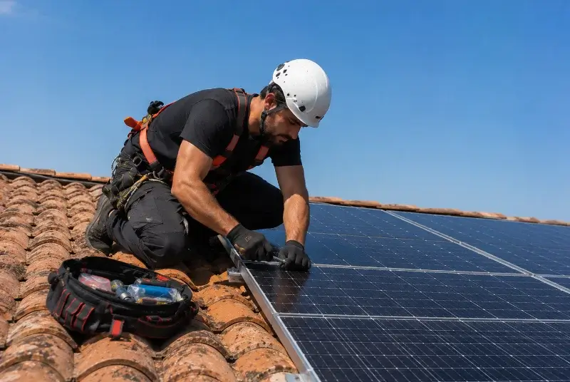 Maintenance et monitoring de panneaux solaires à Crevin