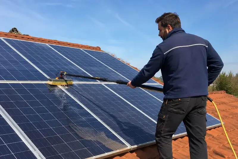 Nettoyage et entretien de panneaux solaires à Crevin